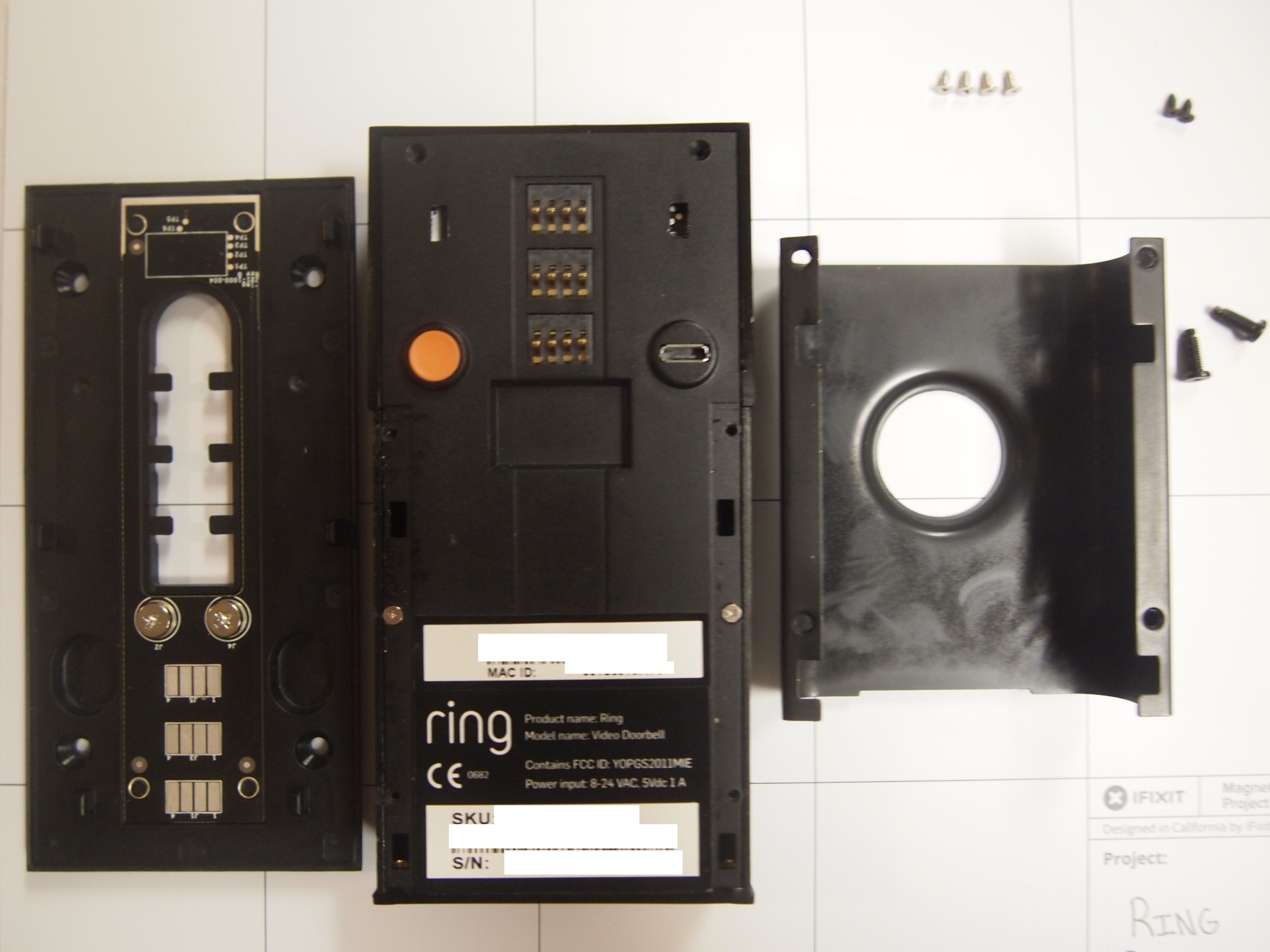 ring doorbell hardware